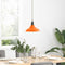 Hanglamp in hoogte verstelbaar E27 31cm metaal glanzend oranje