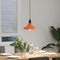 Hanglamp in hoogte verstelbaar E27 31cm metaal glanzend oranje