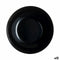 Diep bord Luminarc Zelie Negro Zwart Glas Ø 20 cm (12 Stuks)