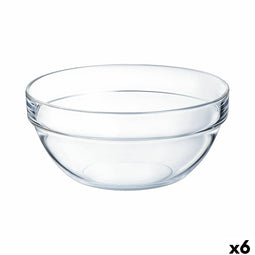 Kom Luminarc Apilable Transparant Glas (6 Stuks)