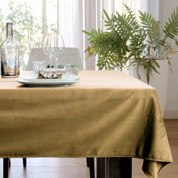 Unique living - Tafelkleed Velours 145x250cm gold