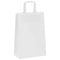 Papieren kraftzakken 250 st met hengsels 21x11x31 cm wit