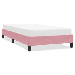 Bedframe zonder matras 90x220 cm fluweel roze