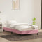 Bedframe zonder matras 90x220 cm fluweel roze