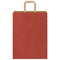 Papieren kraftzakken 50 st met hengsels 26x12x35 cm rood