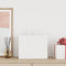Papieren kraftzakken 250 st met hengsels 32x22x24 cm wit