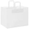 Papieren kraftzakken 250 st met hengsels 32x22x24 cm wit