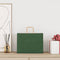 Papieren kraftzakken 50 st met hengsels 32x17x25 cm groen