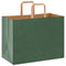 Papieren kraftzakken 50 st met hengsels 32x17x25 cm groen