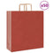 Papieren kraftzakken 50 st met hengsels 45x17x48 cm rood