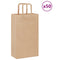 Papieren kraftzakken 50 st met hengsels 21x11x36 cm bruin