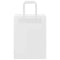 Papieren kraftzakken 250 st met hengsels 21x11x28 cm wit