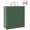 Papieren kraftzakken 50 st met hengsels 45x17x48 cm groen