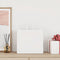 Papieren kraftzakken 50 st met hengsels 32x22x28 cm wit