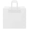 Papieren kraftzakken 50 st met hengsels 32x22x28 cm wit
