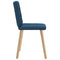 Eetkamerstoelen 2 st stof blauw