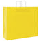 Papieren kraftzakken 50 st met hengsels 54x15x49 cm geel
