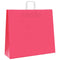 Papieren kraftzakken 50 st met hengsels 54x15x49 cm roze