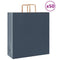 Papieren kraftzakken 50 st met hengsels 45x17x48 cm blauw