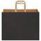 Papieren kraftzakken 250 st met hengsels 32x17x25 cm zwart