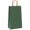 Papieren kraftzakken 50 st met hengsels 21x11x36 cm groen