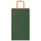 Papieren kraftzakken 50 st met hengsels 21x11x36 cm groen