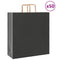 Papieren kraftzakken 50 st met hengsels 45x17x48 cm zwart
