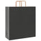 Papieren kraftzakken 50 st met hengsels 45x17x48 cm zwart
