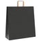 Papieren kraftzakken 50 st met hengsels 45x17x48 cm zwart