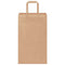 Papieren kraftzakken 250 st met hengsels 21x11x36 cm bruin