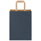 Papieren kraftzakken 50 st met hengsels 21x11x28 cm blauw