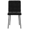 Eetkamerstoelen 2 st fluweel zwart