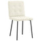 Eetkamerstoelen 2 st fluweel crmekleurig