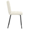 Eetkamerstoelen 2 st fluweel crmekleurig