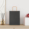 Papieren kraftzakken 250 st met hengsels 21x11x28 cm zwart
