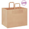 Papieren kraftzakken 250 st met hengsels 32x22x24 cm bruin
