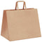 Papieren kraftzakken 250 st met hengsels 32x22x24 cm bruin