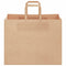 Papieren kraftzakken 250 st met hengsels 32x22x24 cm bruin
