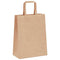 Papieren kraftzakken 250 st met hengsels 21x11x28 cm bruin