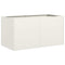 Plantenbak 80x40x40 cm koudgewalst staal wit