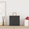 Papieren kraftzakken 250 st met hengsels 26x17x25 cm zwart