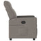 Fauteuil verstelbaar stof taupe