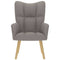 Relaxstoel stof taupe