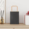 Papieren kraftzakken 250 st met hengsels 15x8x21 cm zwart