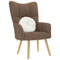 Relaxstoel stof bruin