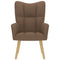 Relaxstoel stof bruin