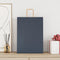 Papieren kraftzakken 50 st met hengsels 32x17x44 cm blauw