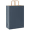 Papieren kraftzakken 50 st met hengsels 32x17x44 cm blauw
