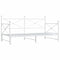 Slaapbank met onderschuifbed zonder matras 100x200 cm staal wit