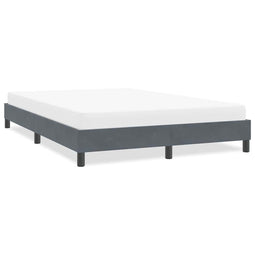 Bedframe zonder matras 140x220 cm fluweel donkergrijs